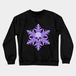 Goth Skull Snowflake Christmas Crewneck Sweatshirt
